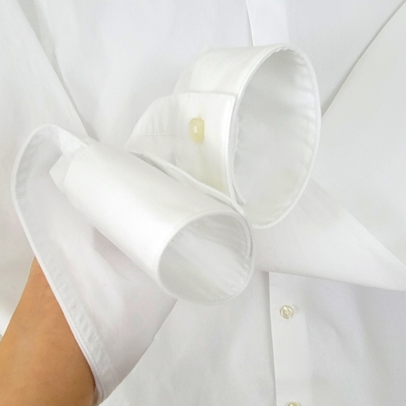 APT.9 Premier Flex Slim Fit Men's White Dress Shirt Size M -15-151/2"- 3… - Picture 6 of 10
